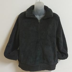 3 for $25- NWOT Dark Grey Zip-up Super Soft Fleece Sweater, Size Medium